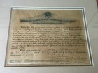 Wwi 1918 U s  Army Certificate Promotion To Sergeant First Class Medical Dept 