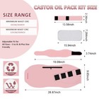 Castor Oil Pack Wrap - Castor Oil Body Wraps For Neck Waist  Adjustable Reusa