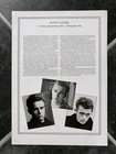 James Dean Large Vintage Flat Cap Movie Film Photo Photograph 9x11in Portrait