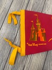 Vintage Disneyland Castle Felt Pennant With Walt Disney Productions Logo
