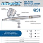 G233 Pro Set Master Gravity Airbrush Kit 3 Fluid Tips  Hobby Auto Paint Nail Art