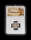 Lithuania  C  1495  1 2 Groschen  Silver - Ngc Au55 - Vytis Horseback Eagle
