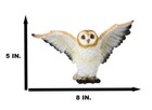 Realistic Woodlands Wildlife Common Barn Owl Bird Spreading Its Wings Statue 8 w