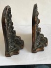 Vintage Antique The Thinker Cast Iron Book Ends Full Figure Rodin Bookends 30 s