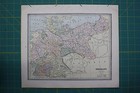 Germany Austria Vintage Original 1885 Antiques Cram s World Atlas Map Crams Lot