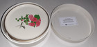Otagiri Vtg Japan Lacquerware Set Of 6 Hummingbird Coasters In Case