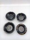 Vintage Las Vegas Casino Hotel Glass Ashtrays Lot Of 4 Black