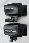 2 Neewer C-180 Studio Strobe Flash Monolights W  Power Cords Tested Excellent Uc