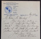 Robert Reid 1901 Pan American Exposition Letterhead  Am Expo Letter Stationary