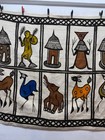 Vintage Beautiful African Senufo Korhogo Mud Cloth Pictorial Tapestry Textile