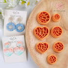 Scallop Clay Cutters - 7 Pcs For Polymer Clay Jewelry  Seashell Circle Earring C
