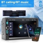 7  Double 2 Din Car Mp5 Player Bluetooth Touch Screen Stereo Radio With Camera