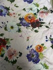 Pottery Barn Kids Pink Floral Garden Dragonfly 100  Cotton Crib Fitted Sheet Euc