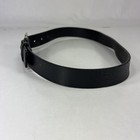 Lands  End Black Leather Belt - Size 27