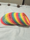 Jumbo Rainbow Coiled Spring Large 5 25 Dia Colorful Used Great Condition Slinky 