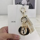 Dior Novelty Charm Gold Lucky Logo Design Keychain Gift New Key Chain With Box
