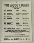 The Moody Blues Strange Times Uk Tour Schedule 2000 Flyer Photo 4 Band Members