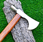 High Polish Tactical Axe Hatchet Tomahawk - Hand Forged Carbon Steel W Seath 634