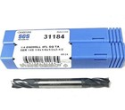 10pc Kyocera Sgs 31184 1 4  4fl Square Double End Mill Ti-namite-a Carbide New