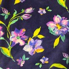 Floral Plush Baby Toddler Blanket Navy Blue Purple Pink Yellow Fleece Soft Cozy