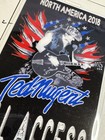 Ted Nugent Commemorative 2018 Tour All Access Backstage Pass And Lanyard 