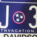 Tennessee License Plate      1 Random Original Tn Tag In Good Condition