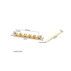 42mm Adjustable Brass Guitar Nut With Gasket For Stratocaster St Strat Lp