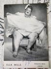 Ella Mills 586 Lb Ringling Brothers Circus Fat Lady Side Show Signed Show Cards