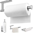 Paper Towel Holder Under Cabinet Wall Mount Stainless Steel Rack Kitchen 2026