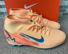 Nike Jr Superfly Cleat 10 Club Km Fg Melon Tint Neon Turquoise Igloo Sz 5 5y New