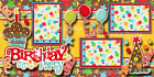 Birthday Party 2 Premade Scrapbook Pages Paper Piecing Layout By Digiscrap A0102