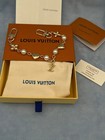 Louis Vuitton Pearl Heart Monogram Bag Chain Gold Key Ring Charm New
