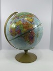 Vintage Replogle 12    Diameter Textured Topography Globe World Nation Series