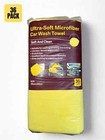 Microfiber Towel Cleaning Cloth Yellow Auto Detail Polishing 16  X 16    36 Pack