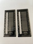 Vintage White Ace Postage Stamp Perforation Gauge With Slot Made In Usa 2pcs