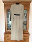 Vtg Leslie Belle Size 10 Women Beige Long Dress With Matching Jacket