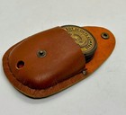 Boy Scout Brass Pocket Compass   With Leather Case Nautical Maritime Survival   