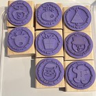 Stampin Up  Deer Friends Christmas Rubber Stamp Set Of 8