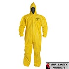 2 Pk Dupont Tyvek Tychem Qc127s Chemical Hazmat Protective Safety Coverall Suit