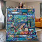 Turtle Quilt  Sea Turtles Quilt Blanket Gifts For Birthday  Christmas