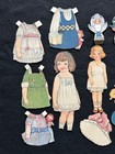 Vintage Original Antique Paper Dolls Clothing accessories 29 Pieces