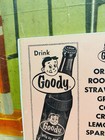 Vintage C  1960 Goody Soda Sign Coca Cola Coke 7up Pepsi Dr Pepper Orange Crush