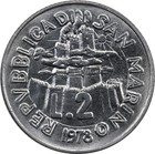 San Marino - 2 Lire - 1978 - Aunc - Carpenter