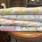 Lot Of 5 Beautiful Vintage Floral Bed Sheets  Flat   Fitted  Cutters