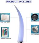 Inflatable Led Tusk Decoration 10ft  1pc  Lighting Ivory Pillar Tube Column Arch