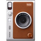 Fujifilm Instax Mini Evo Hybrid Brown Instant Camera   Case   Twin Pack Film
