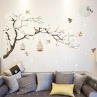 Removable 3d Birds Flower Decals Wall Sticker Mural Vinyl Art Bedroom Home Decor