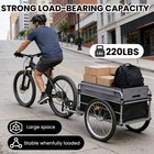 Bike Cargo Trailer  220 Lbs Capacity  20  Wheels  Folding  Oxford Fabric