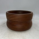 Vintage Antique Hand Turned Wooden Walnut Wood Bowl 7  X 4 