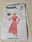 Vintage 70s Butterick Sewing Pattern 5367 Summer Dress Sz 10 B 32 5 Factory Fold